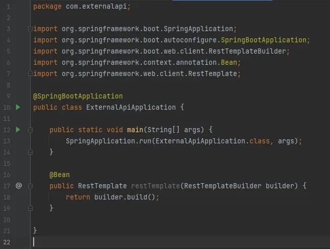 ExternalApiApplication class