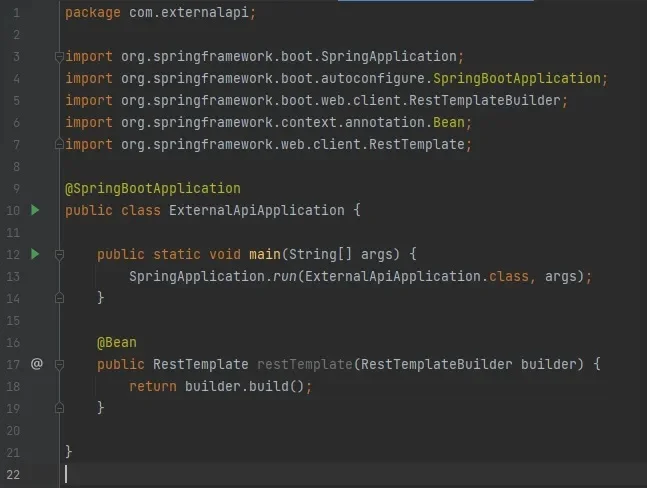 ExternalApiApplication class