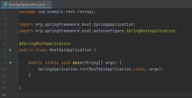 Classe RestApiApplication
